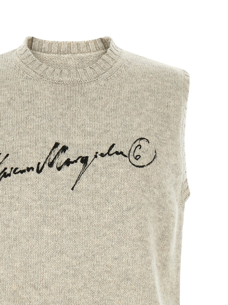 MM6 Maison Margiela Gray Wool Sweatshirt - Stylish & Versatile