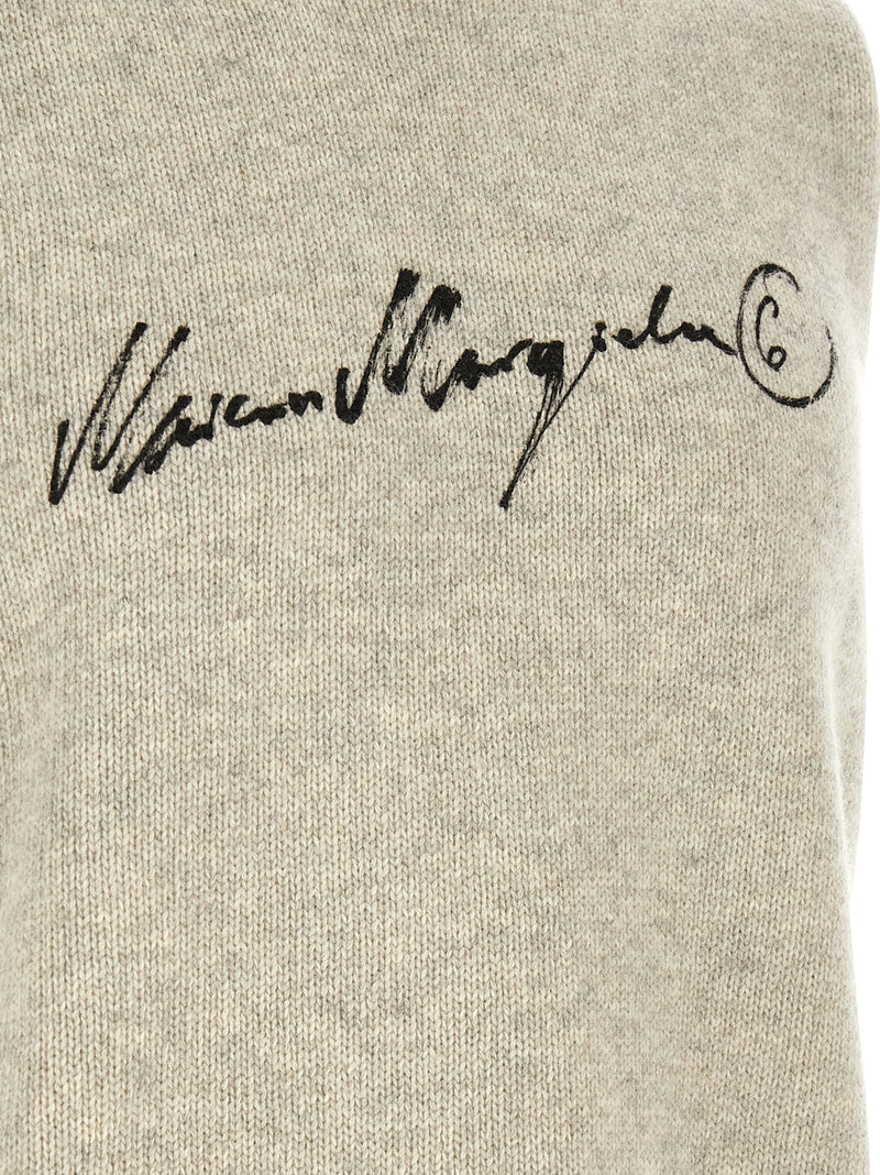 MM6 Maison Margiela Gray Wool Sweatshirt - Stylish & Versatile
