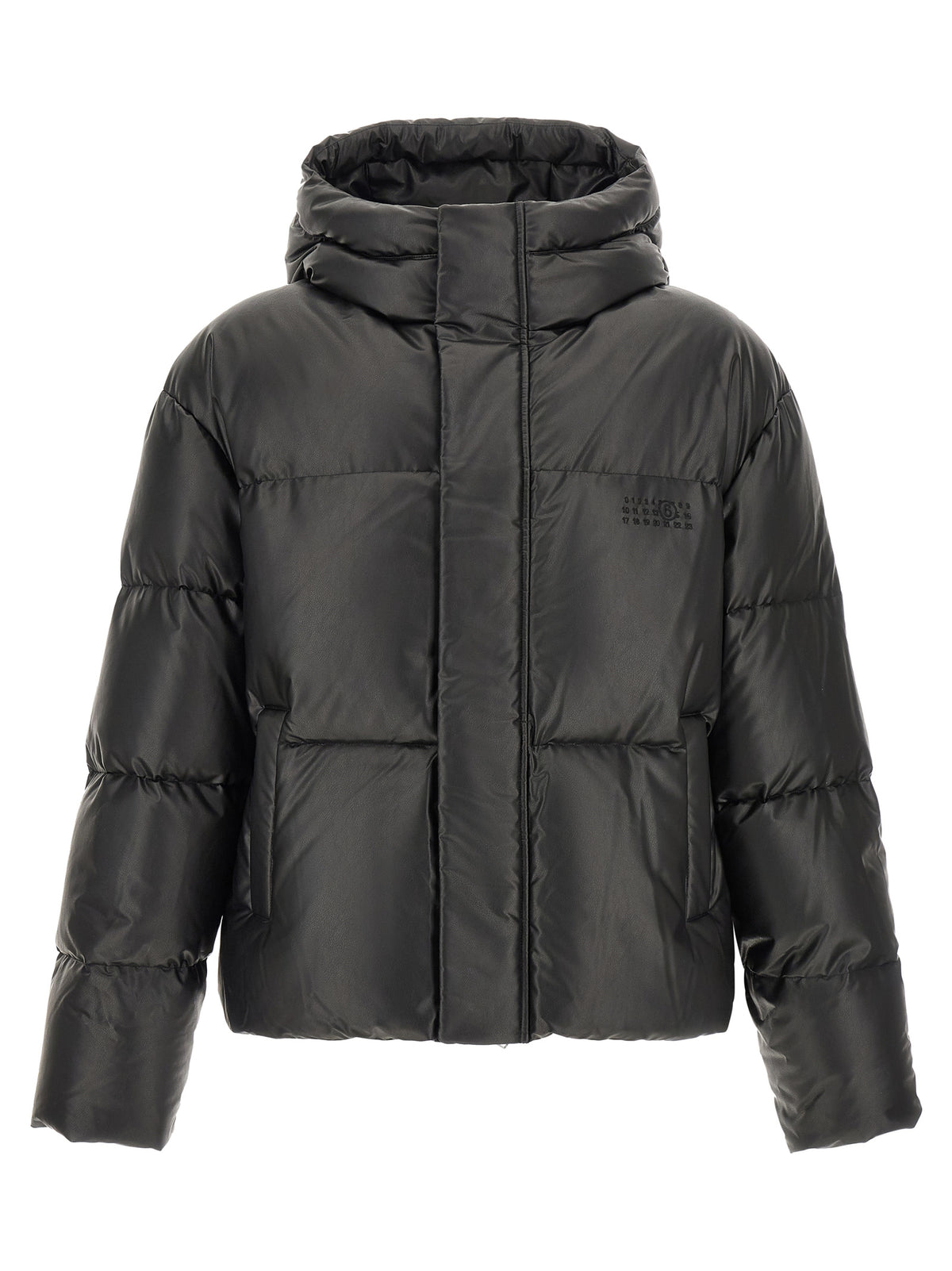 MM6 Maison Margiela Black Polyester Full-Length Jacket