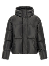MM6 Maison Margiela Black Polyester Full-Length Jacket