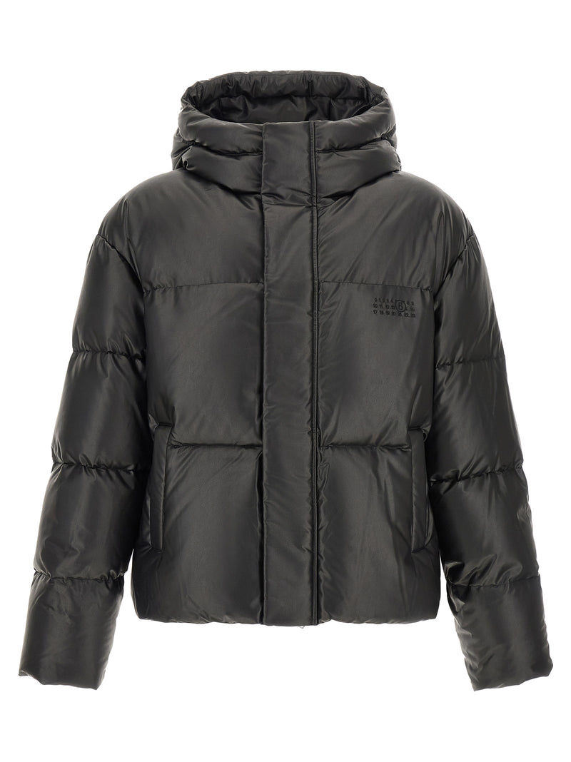 MM6 Maison Margiela Black Polyester Full-Length Jacket