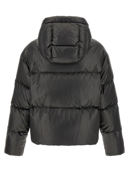 MM6 Maison Margiela Black Polyester Full-Length Jacket