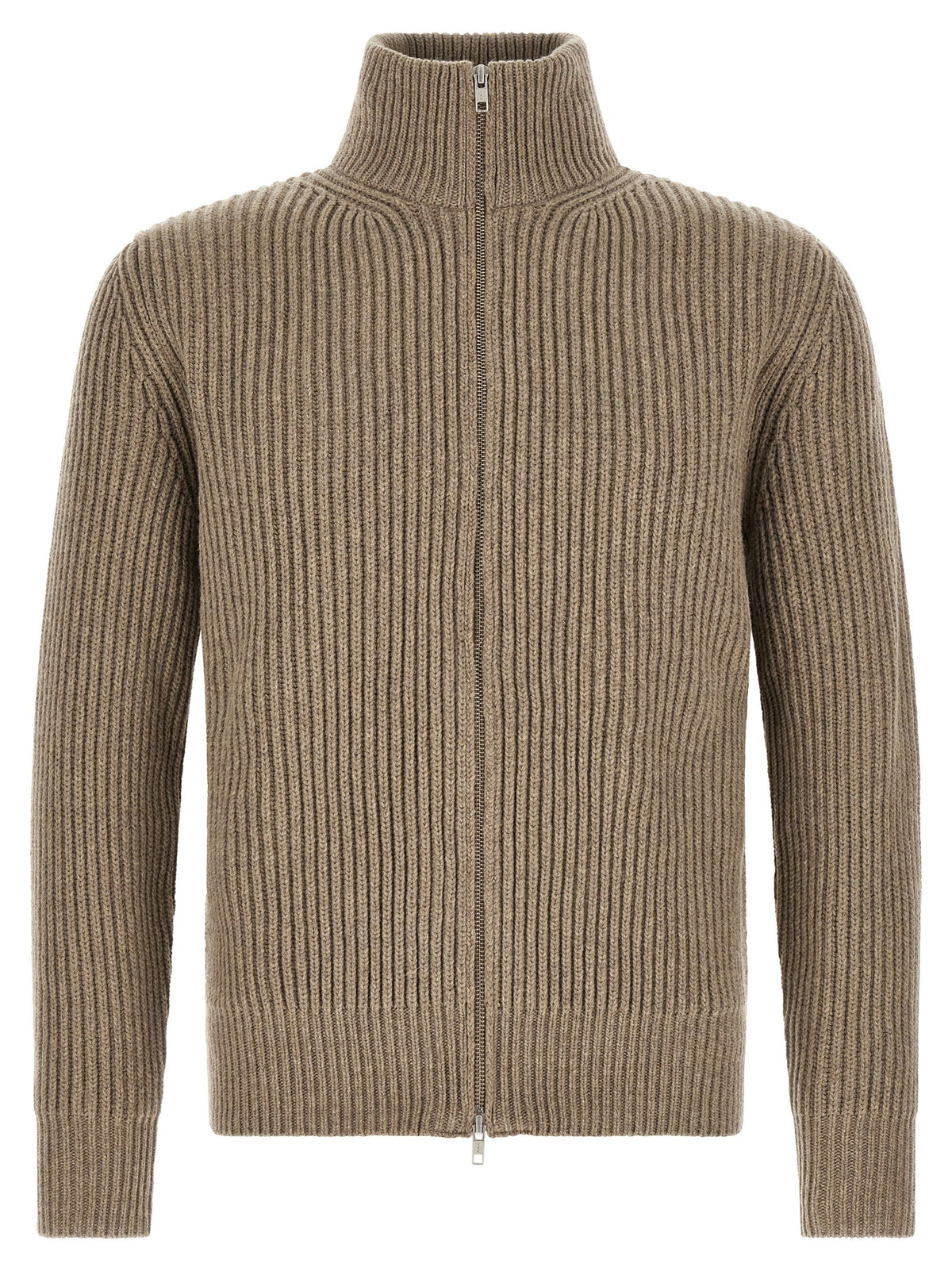 MM6 Maison Margiela Beige Wool Full-Length Jacket