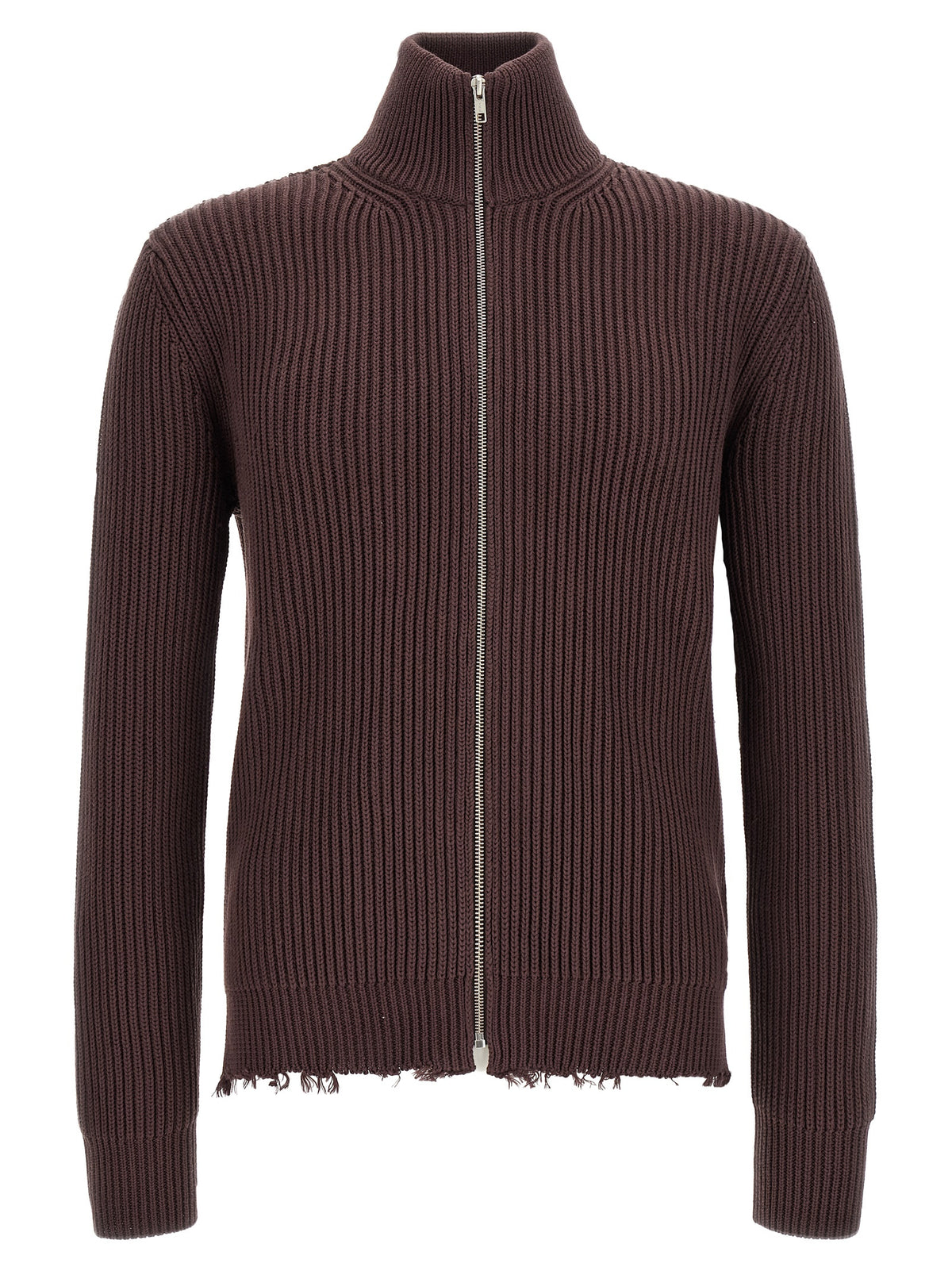 MM6 Maison Margiela Brown Cotton Cardigan - Modern Knitwear