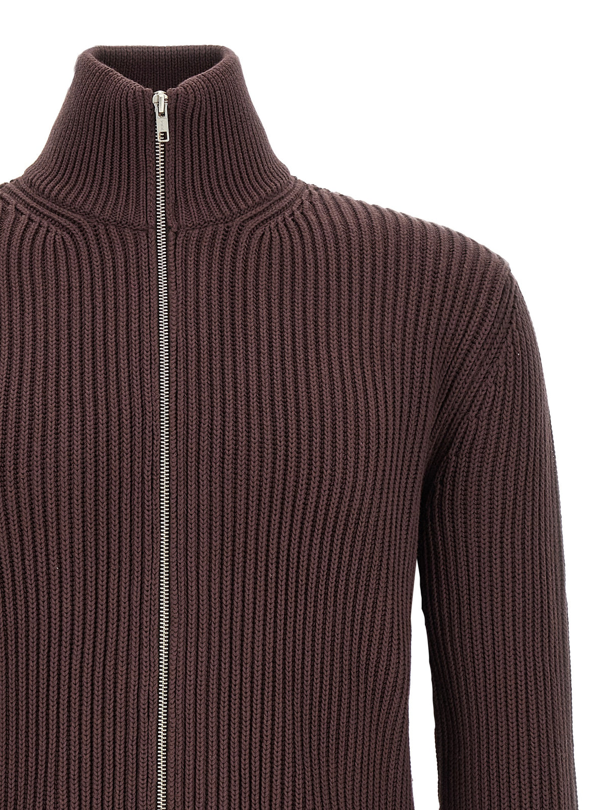 MM6 Maison Margiela Brown Cotton Cardigan - Modern Knitwear