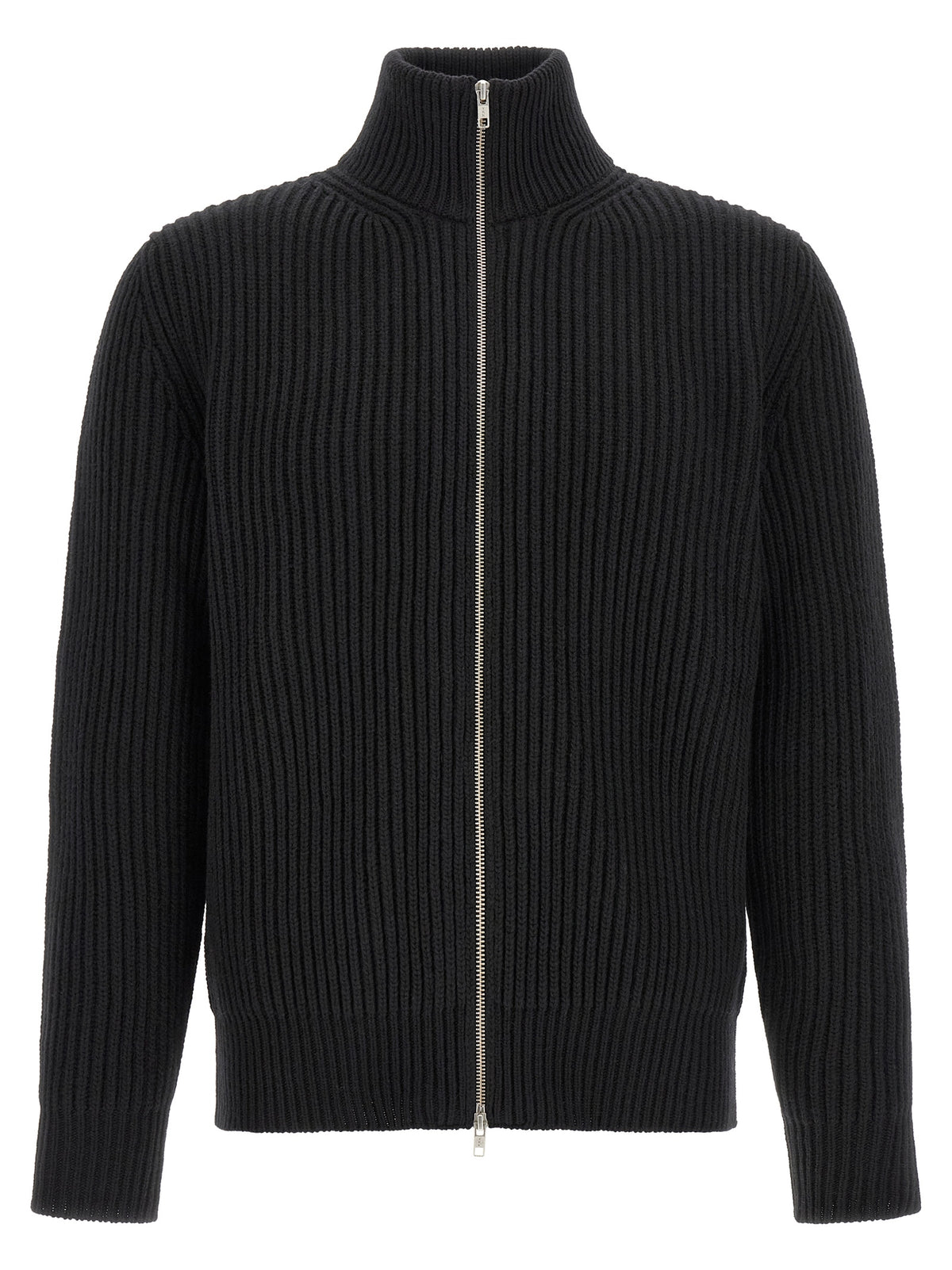 MM6 Maison Margiela Black Wool Full-Length Jacket