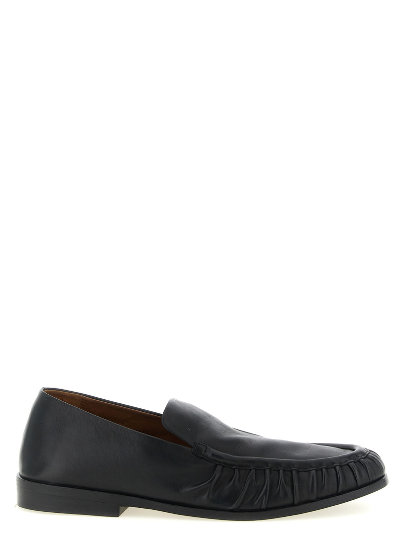 Marsell Black Calfskin Slip-On Loafers - Elegant Footwear