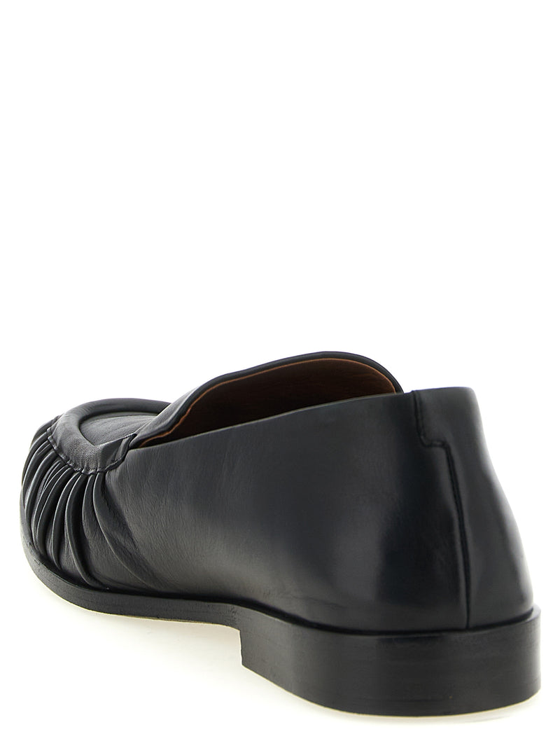 Marsell Black Calfskin Slip-On Loafers - Elegant Footwear