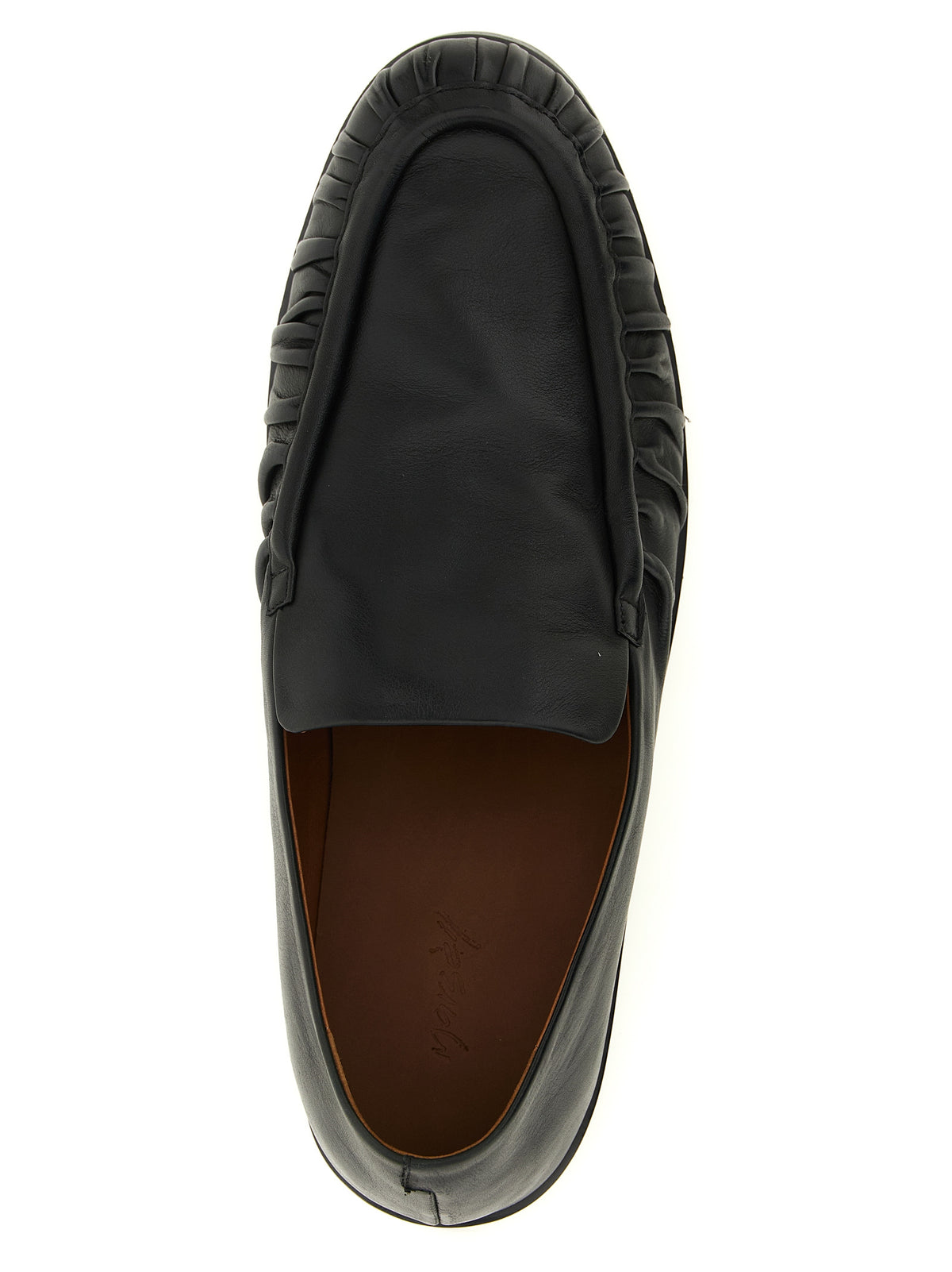 Marsell Black Calfskin Slip-On Loafers - Elegant Footwear