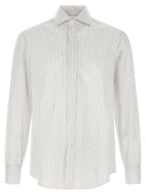 Brunello Cucinelli Blue Cotton Blouse - Elegant Italian Design