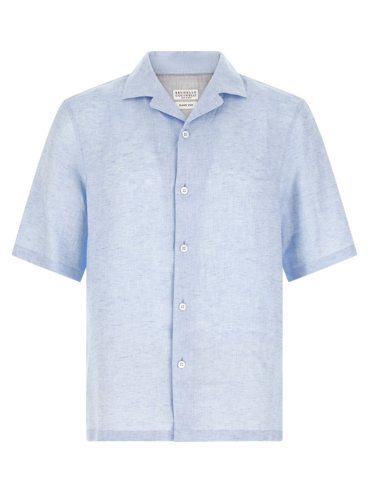 Brunello Cucinelli Blue Linen Blouse - Elegant Italian Style