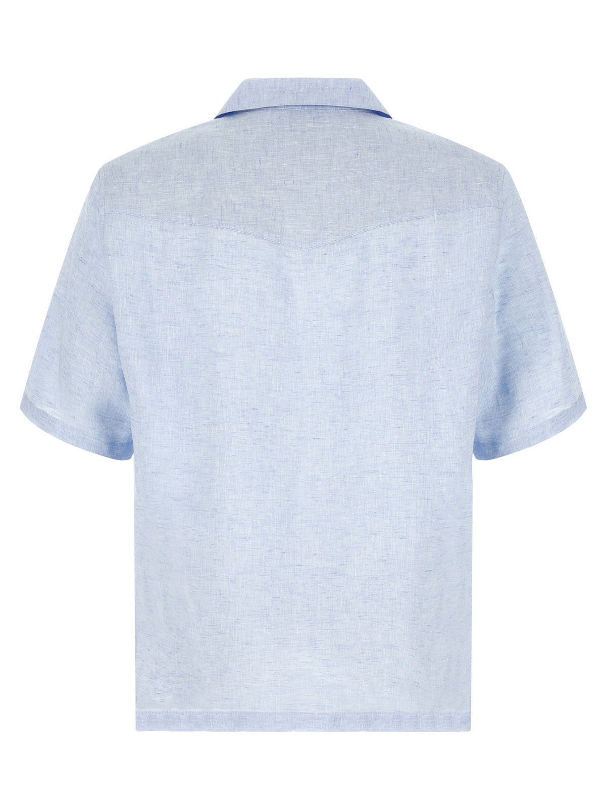 Brunello Cucinelli Blue Linen Blouse - Elegant Italian Style