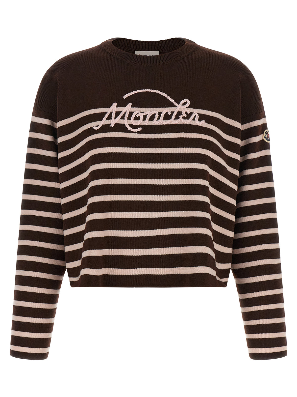 Moncler White Virgin Wool Cardigan for Women