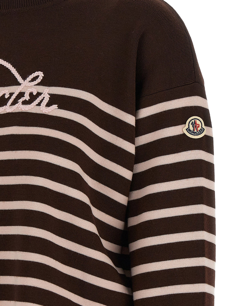 Moncler White Virgin Wool Cardigan for Women