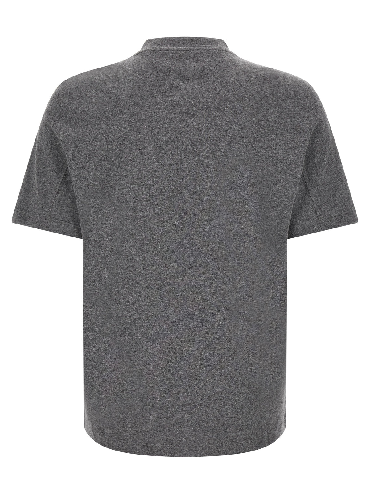 Brunello Cucinelli Gray Cotton T-Shirt for Men