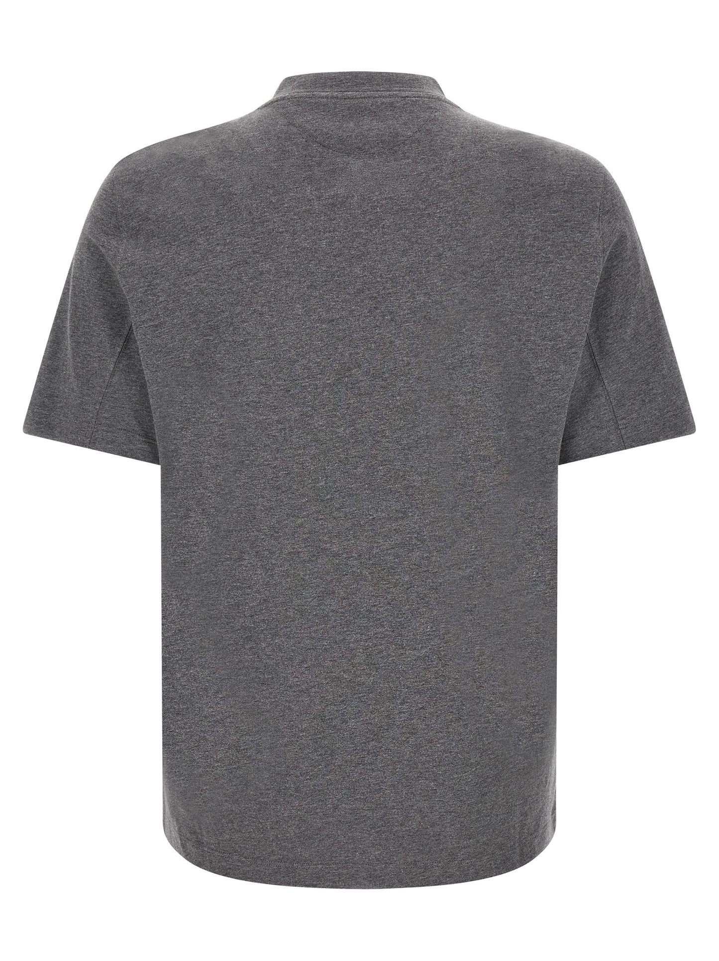 Brunello Cucinelli Gray Cotton T-Shirt