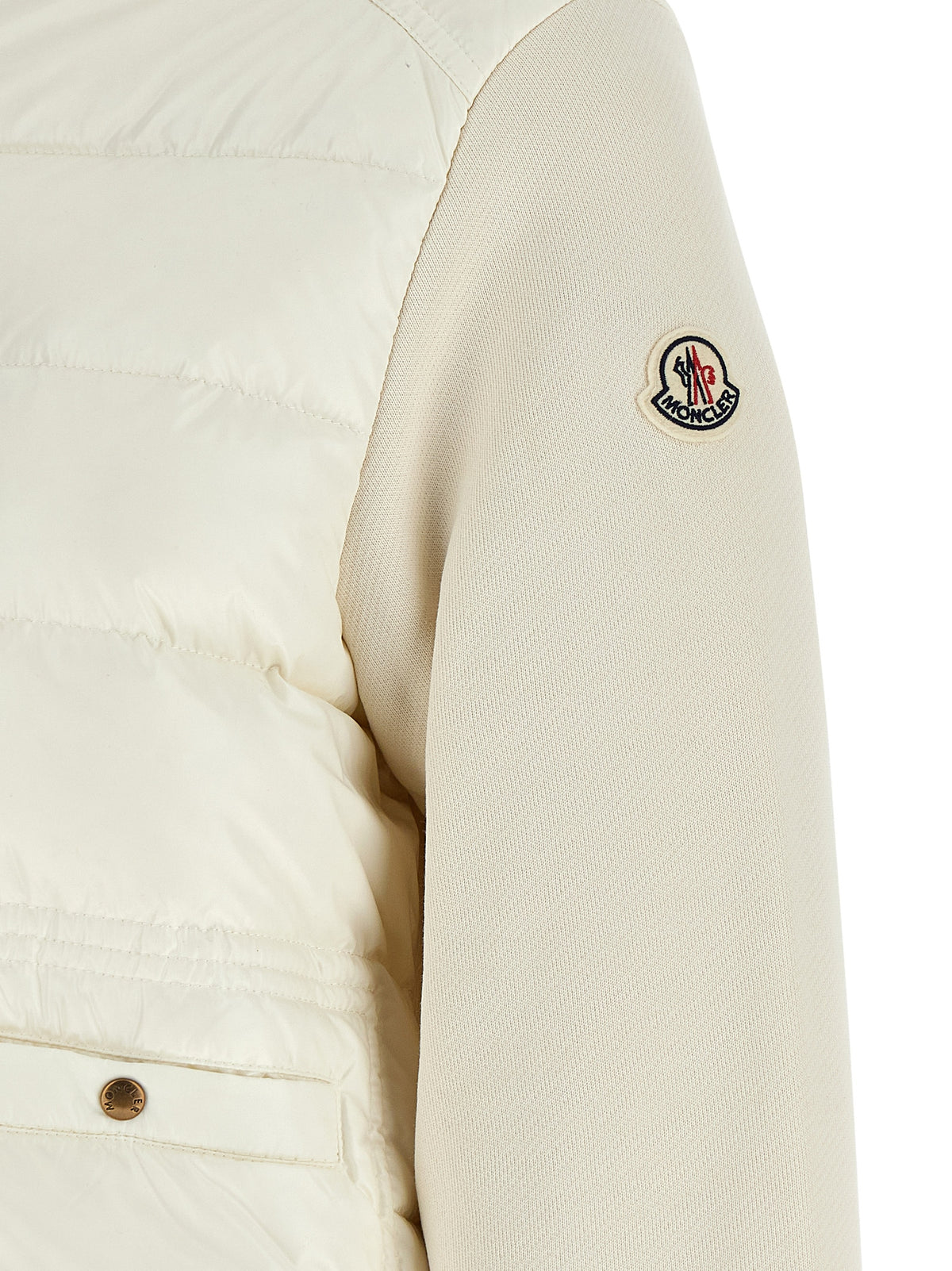 Moncler White Polyamide Cardigan for Women