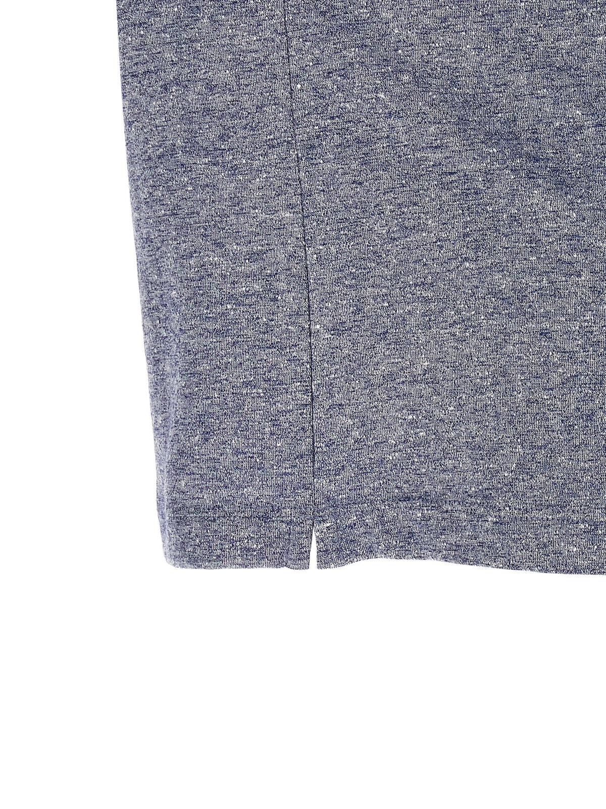 Brunello Cucinelli Blue Linen T-Shirt for Men