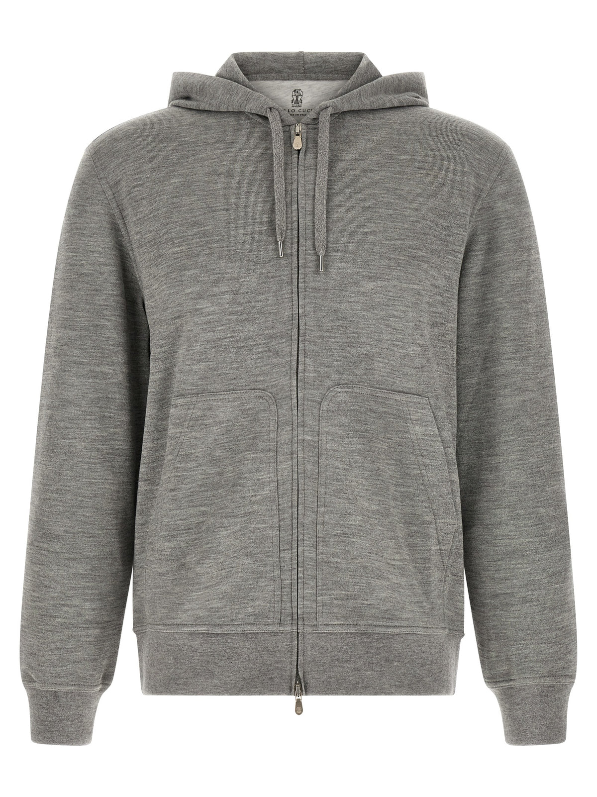 Brunello Cucinelli Gray Cashmere Sweatshirt for Men