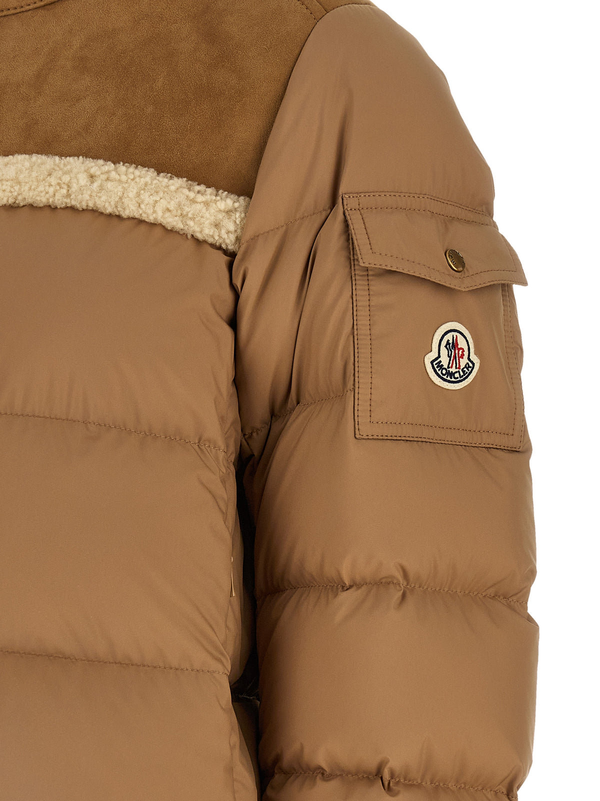 Moncler Aurore Beige Polyester Full-Length Jacket