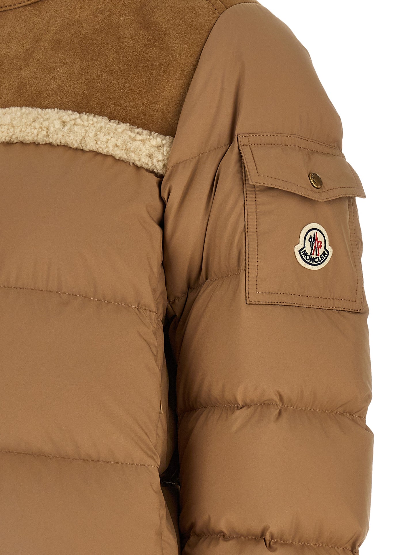 Moncler Beige Polyester Full-Length Jacket