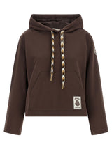 Moncler Brown Cotton Sweatshirt - Oversized Chic