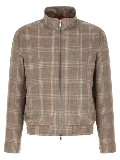 Brunello Cucinelli Brown Wool Full-Length Jacket
