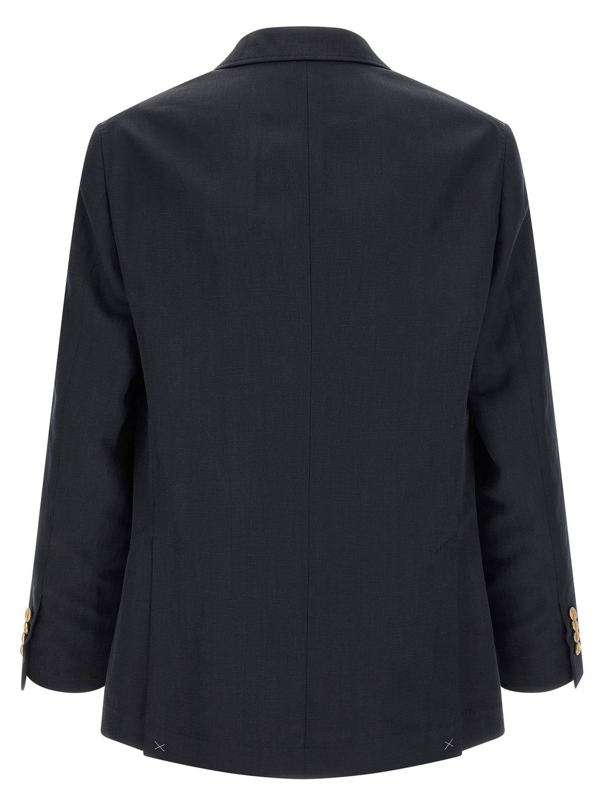 Brunello Cucinelli Blue Silk Blazer for Men