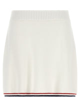 Brunello Cucinelli White Cotton Long Skirt