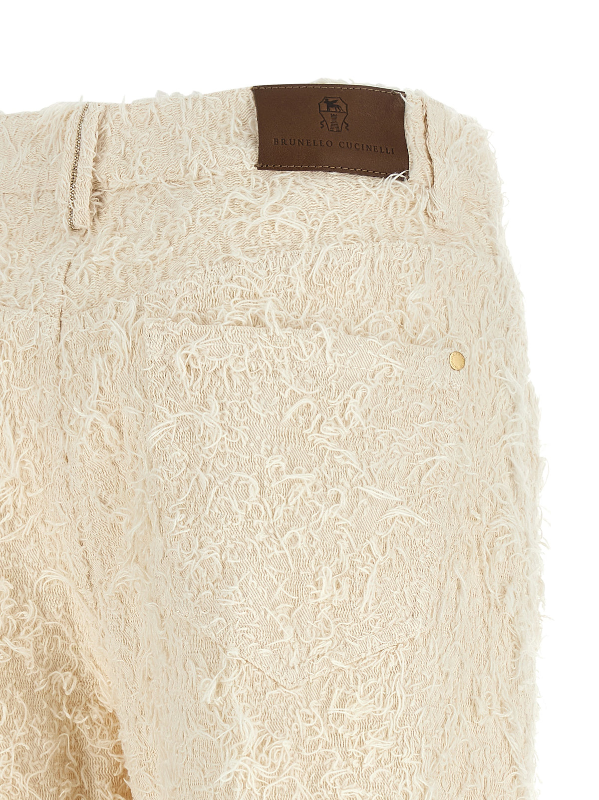 Brunello Cucinelli Beige Cotton Casual Pants - Contemporary Square