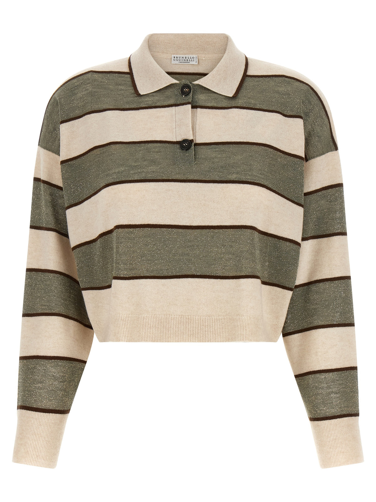Brunello Cucinelli Multicolor Virgin Wool Polo Shirt
