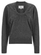 Maison Margiela Gray Virgin Wool Cardigan