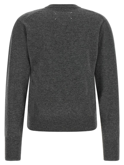 Maison Margiela Gray Virgin Wool Cardigan