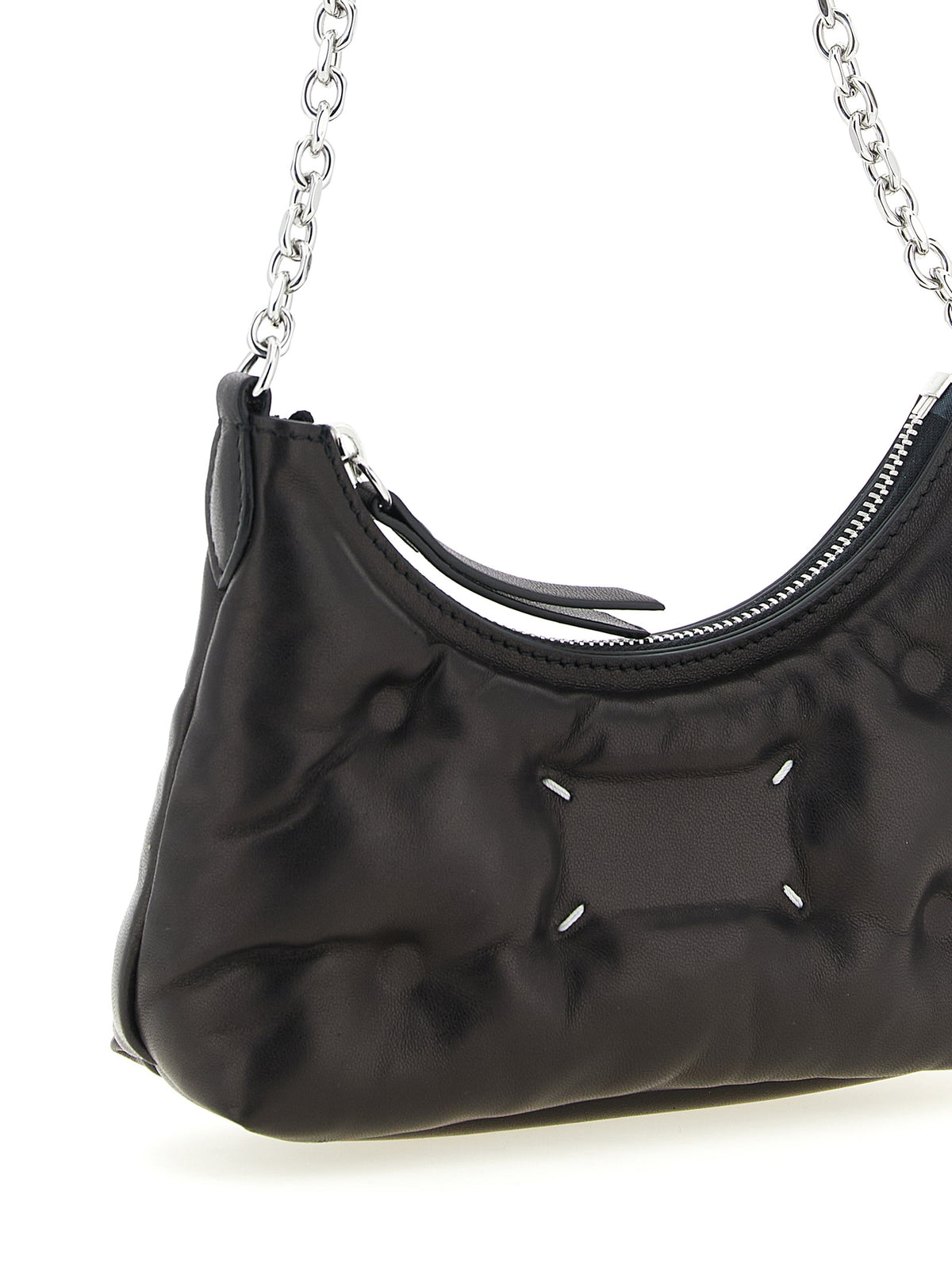 Maison Margiela Glam Slam Black Lamb Leather Crossbody Bag