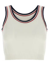 Brunello Cucinelli White Cotton Crop Top for Women