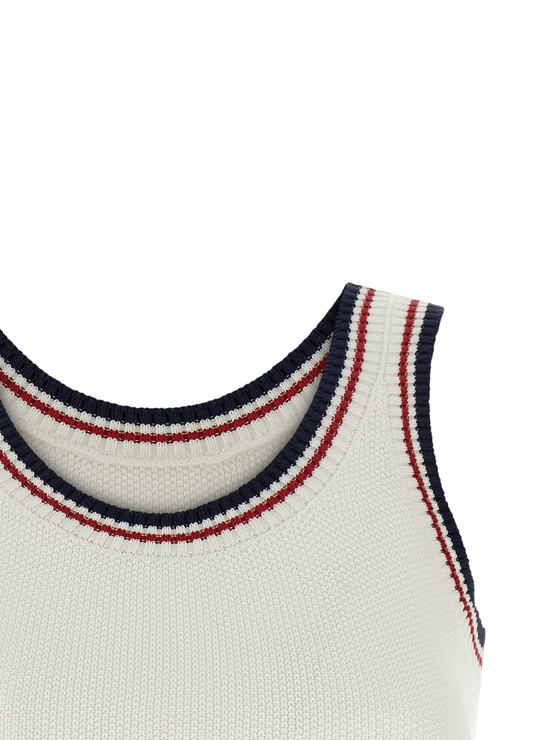 Brunello Cucinelli White Cotton Crop Top
