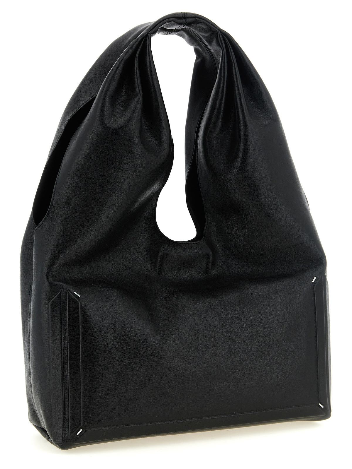 Maison Margiela Black Lamb Leather Shoulder Bag