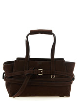Moschino Brown Calfskin Handbag - Tie Me Collection