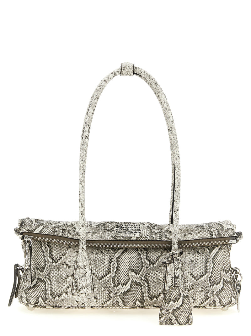 Maison Margiela 5AC East West White Goatskin Shoulder Bag