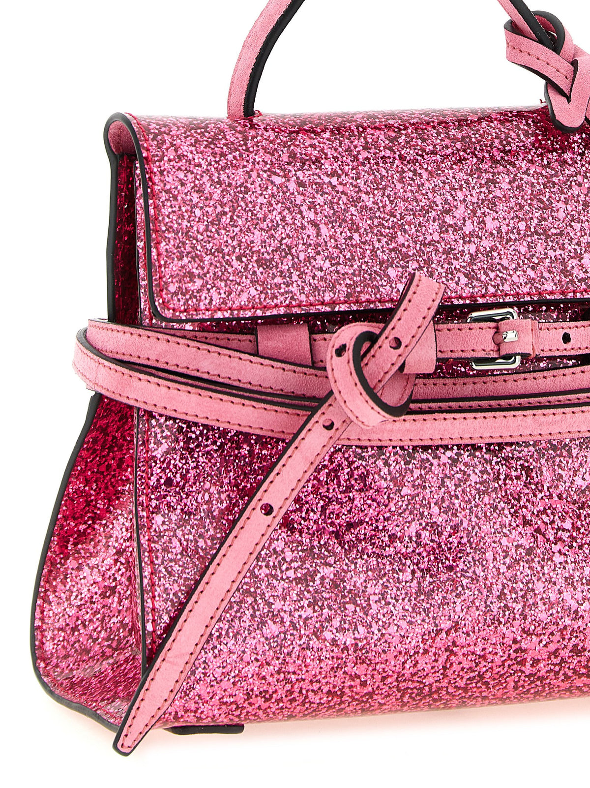 Moschino Multicolor Leather Handbag - Tie Me Small