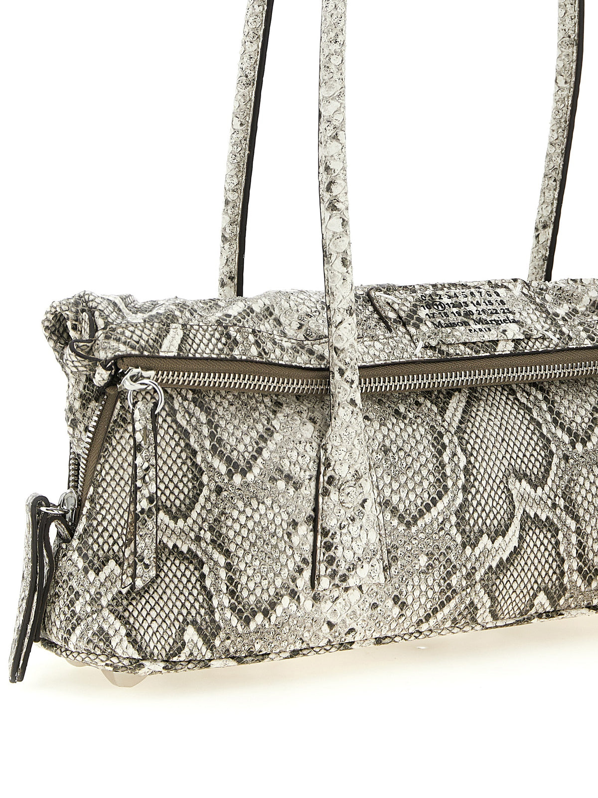 Maison Margiela 5AC East West White Goatskin Shoulder Bag