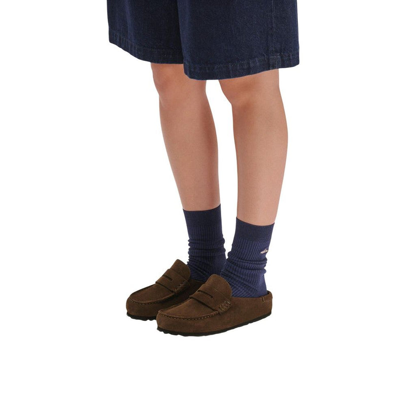 Birkenstock Brown Suede Leather Moccassin - Comfort & Style