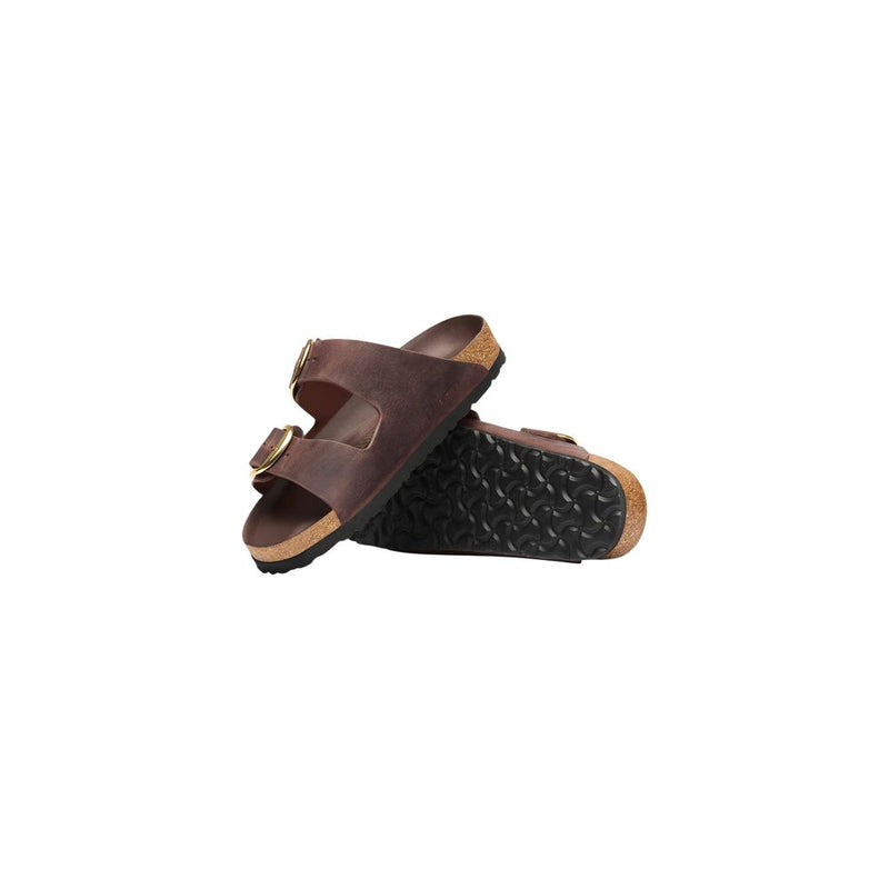 Birkenstock Arizona BB HEX Brown Leather Flat Sandals
