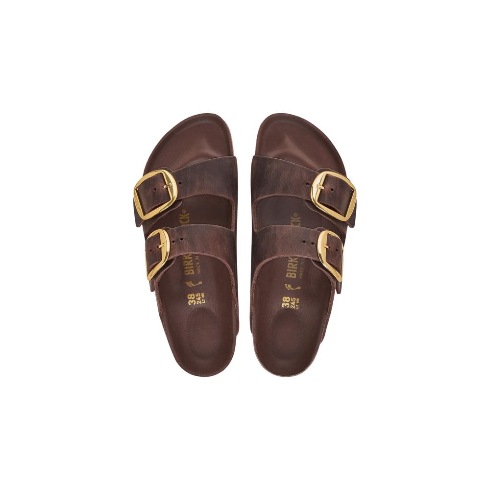 Birkenstock Arizona BB HEX Brown Leather Flat Sandals