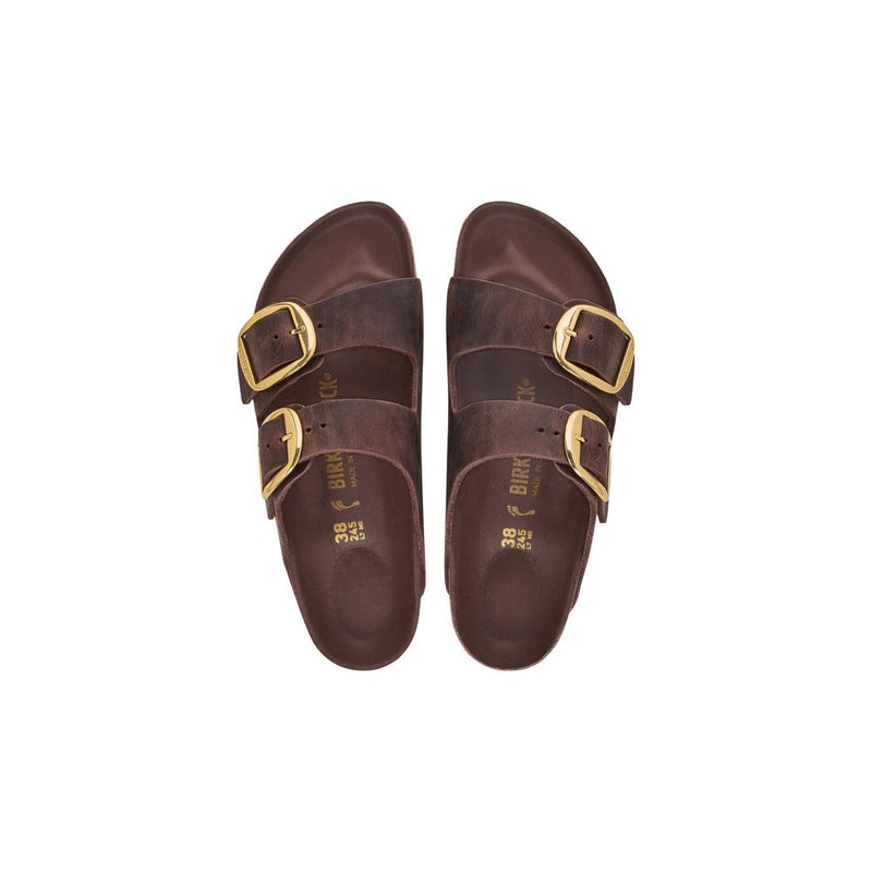 Birkenstock Arizona BB HEX Brown Leather Flat Sandals