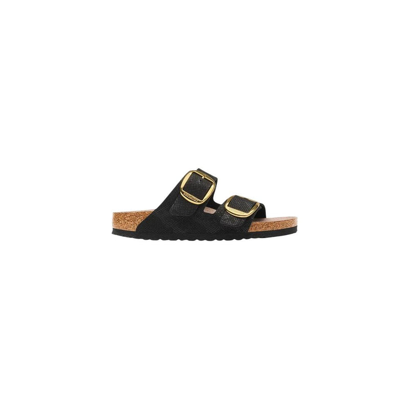 Birkenstock Arizona Black Synthetic Flat Sandals
