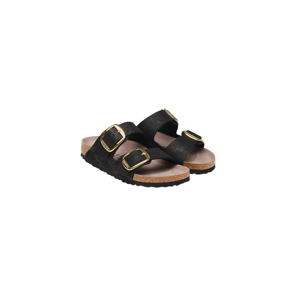 Birkenstock Arizona Black Synthetic Flat Sandals