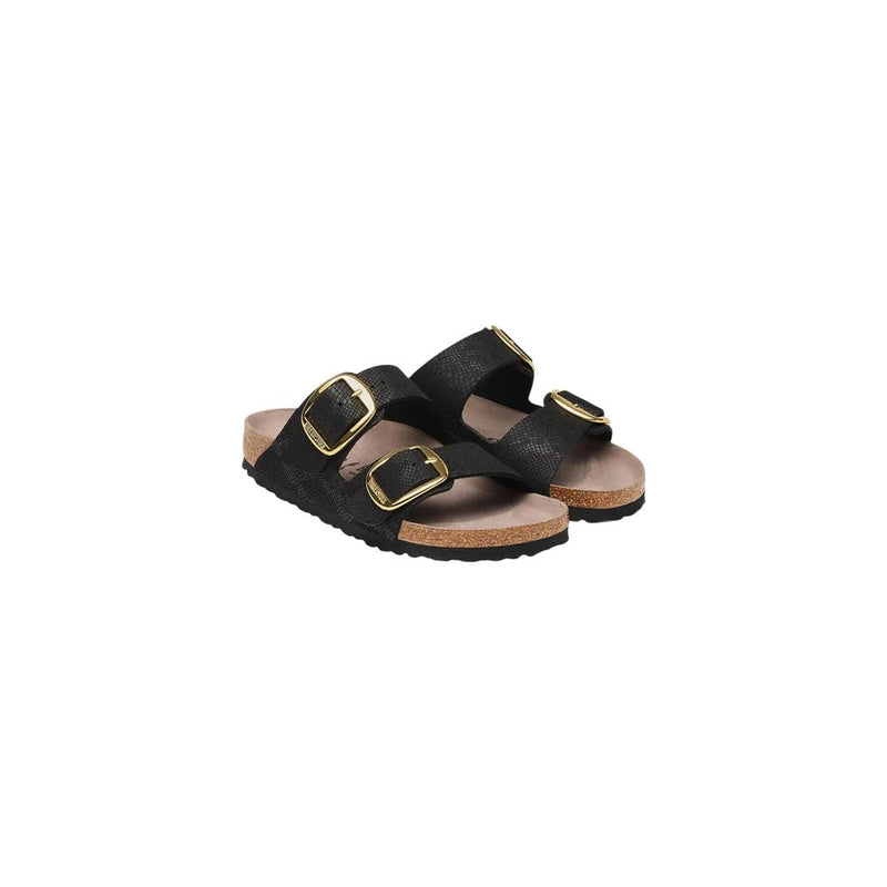 Birkenstock Arizona Black Synthetic Flat Sandals