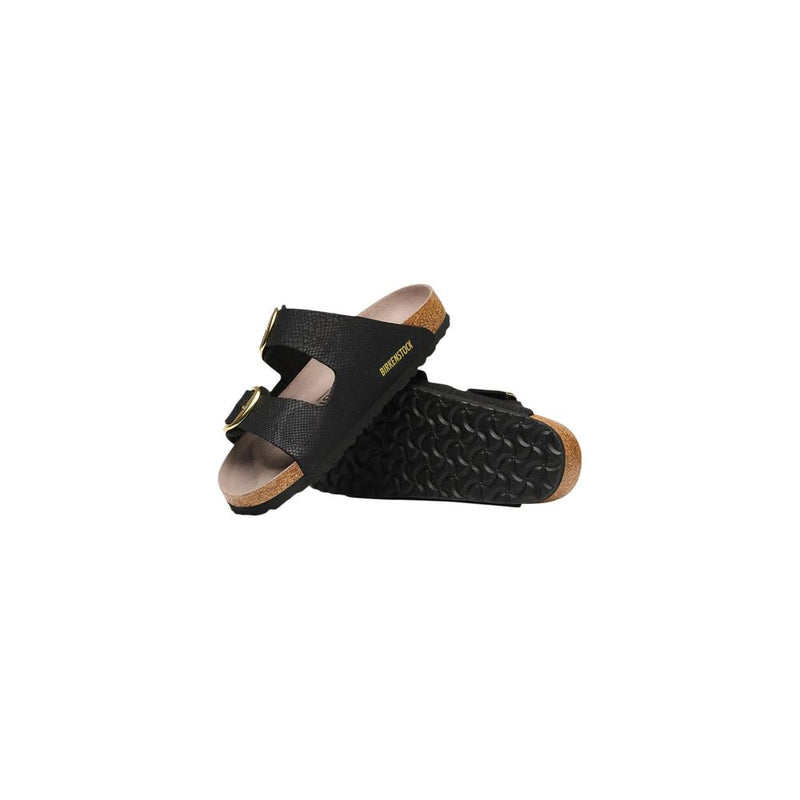 Birkenstock Arizona Black Synthetic Flat Sandals