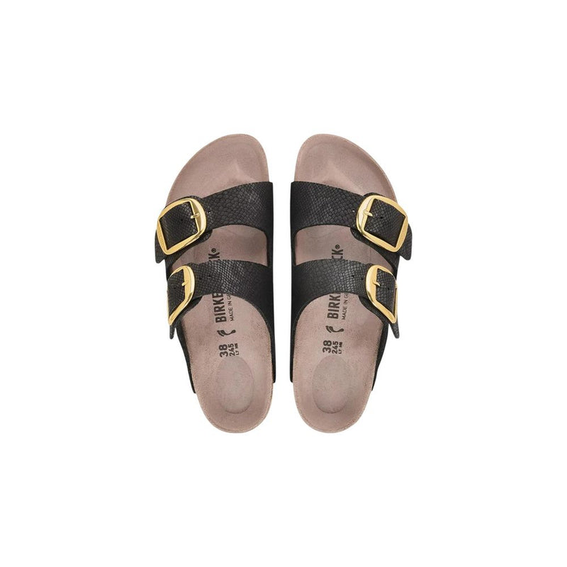 Birkenstock Arizona Black Synthetic Flat Sandals
